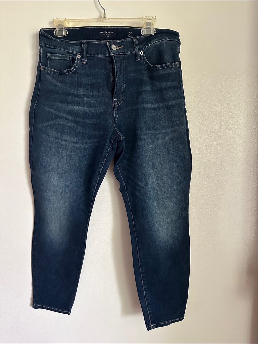 Lucky Brand Dark Ava Mid-Rise Skinny Jeans
